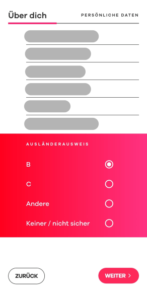 Neon-Bankkontoeröffnung 4 Eröffnung eines Neon-Kontos – Persönliche Daten