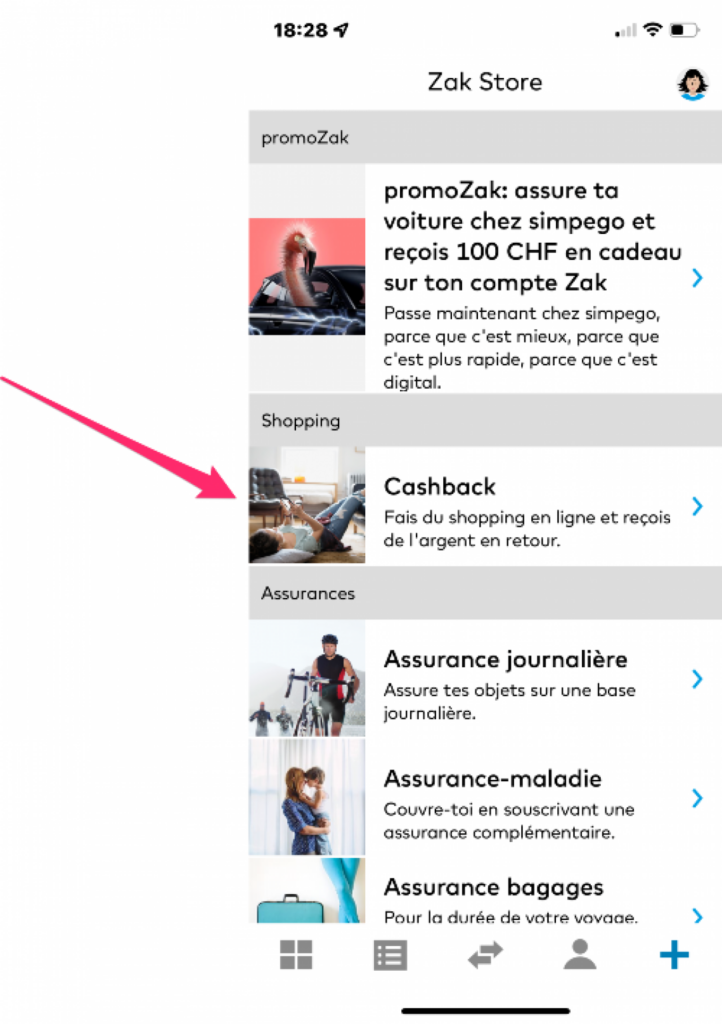 Zak Cashback-Angebot Zak Cashback-Angebot