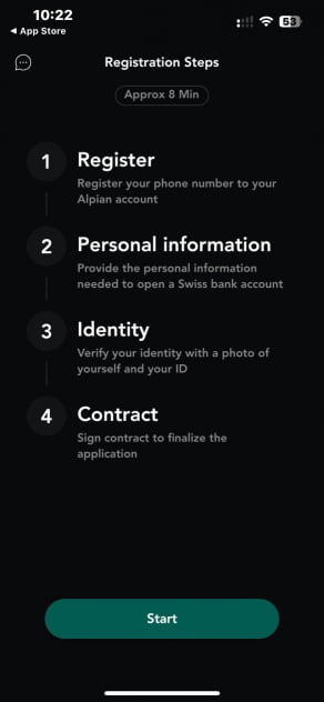Kontoeröffnung bei Alpian - Schritte