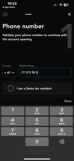 Kontoeröffnung bei Alpian - Telefonnummer