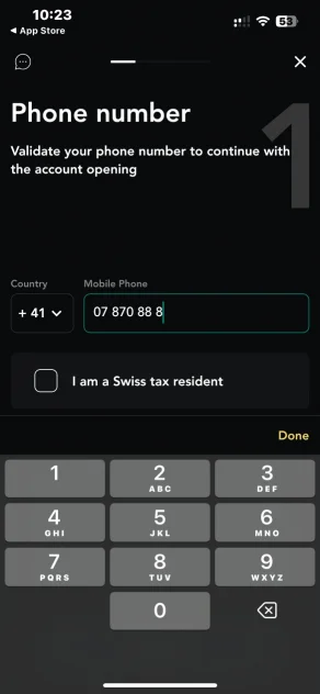Kontoeröffnung bei Alpian - Telefonnummer