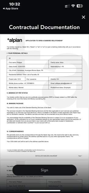 Alpian Benutzervereinbarung