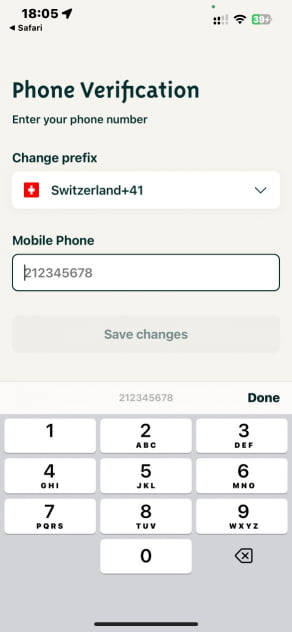 Radicant-Telefonüberprüfung