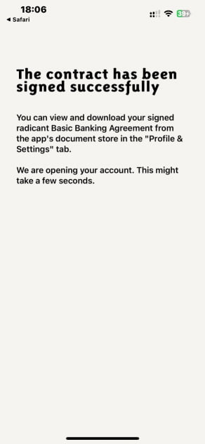 Radicant-Vertrag unterzeichnet