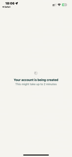 Radicant-Kontoerstellung