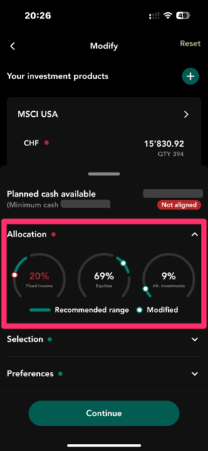 Guided by Alpian Portfoliomodifikation