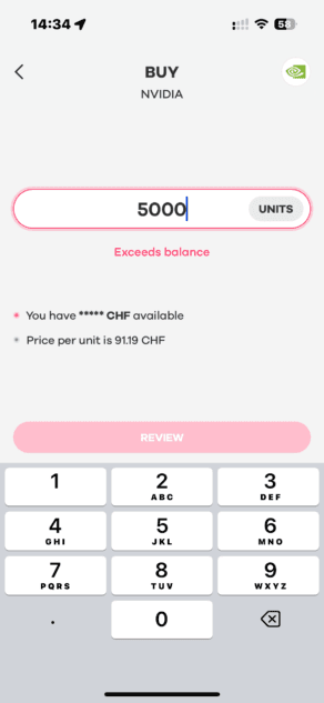 Neon Invest 5000 CHF kaufen