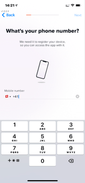 Yuh Bank Anmeldung - Telefonnummer