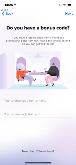 Yuh Bank Anmeldung - Bonuscode