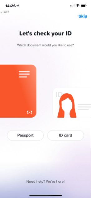 Yuh Bank-Anmeldung - ID-Prüfung