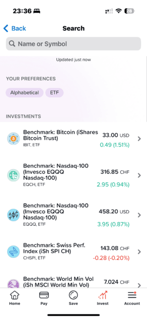 Yuh Investitionen ETF