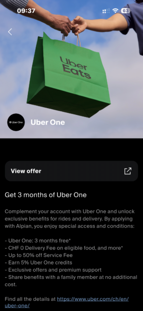 Uber One - Uber Eats - Alpian