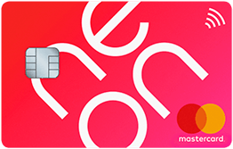 Card neon mastercard