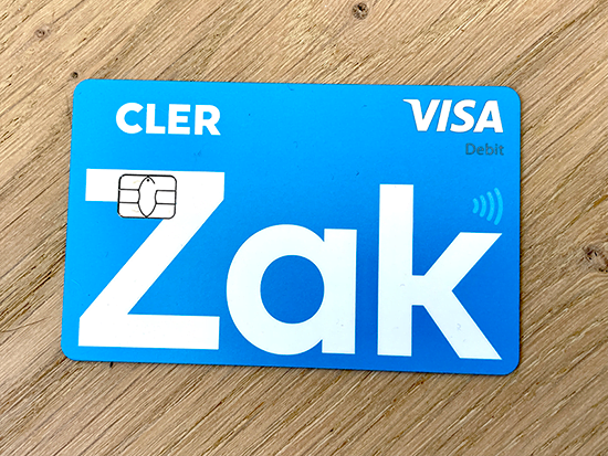 card visa zak bank cler