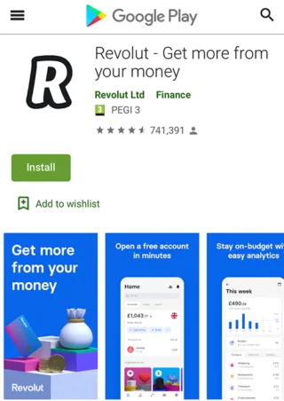 Revolut Google Play Reviews