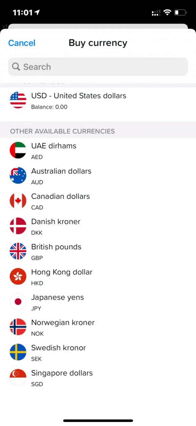 Yuh bank more currencies