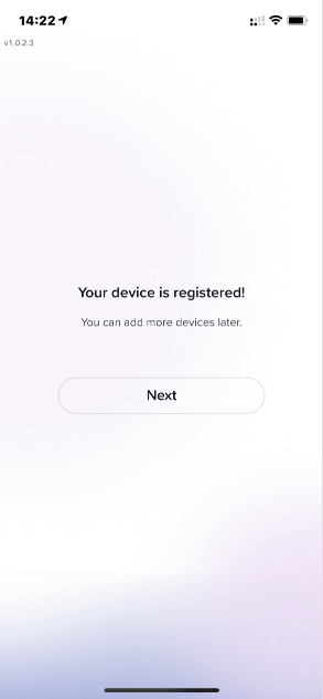 Yuh Bank Sign-up - Device activated