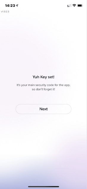 Yuh Bank Sign-up - Yuh Key set