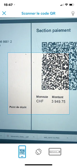 Pay invoices using a QR code