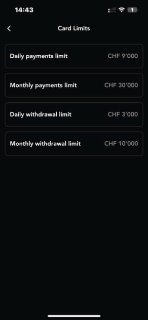 Alpian card settings 2