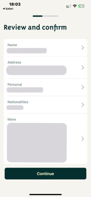 Radicant Review and Confirm
