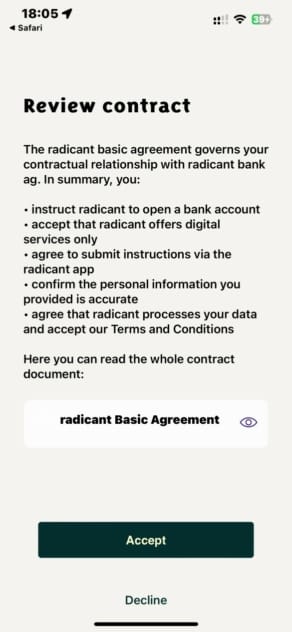 Radicant Contract