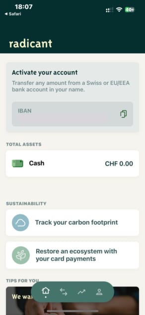 Radicant Account Activation