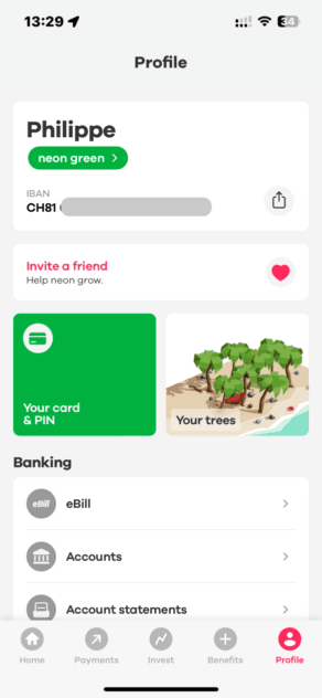 Neon bank joint account 0