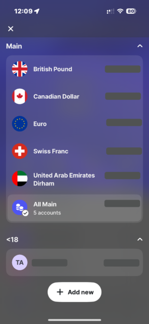 Revolut Multi-currency Account