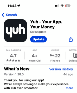 Yuh App Store Reviews