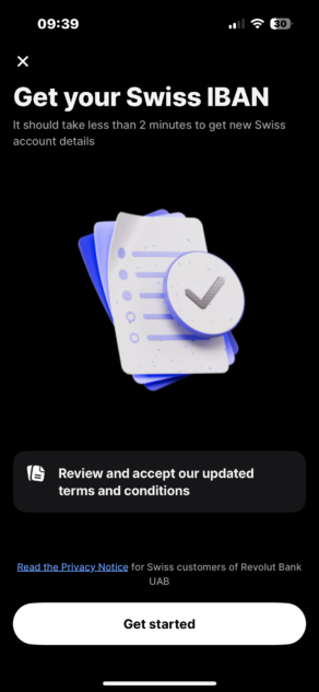 Revolut Swiss IBAN 2