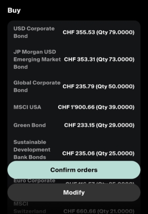 Alpian Buy and Sell ETFs Advice