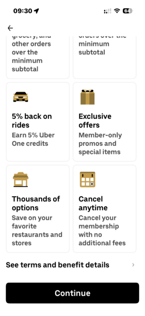 Uber One in Switzerland - Benefits