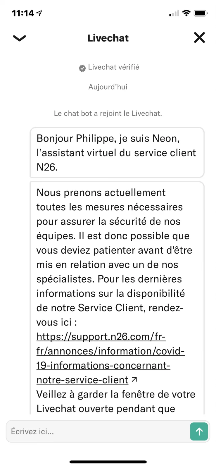 Chatbot N26