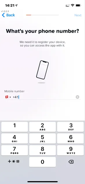 Yuh Ouvrir un compte - Telephone