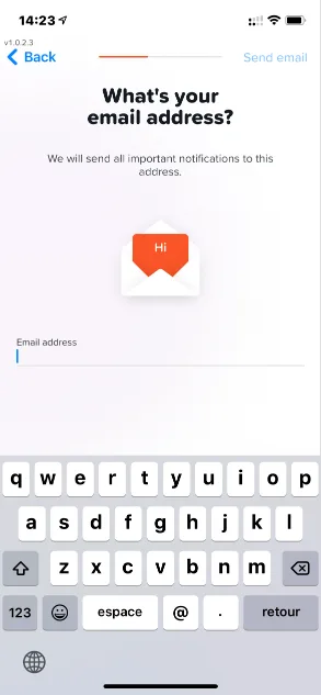 Yuh Ouvrir un compte - adresse email