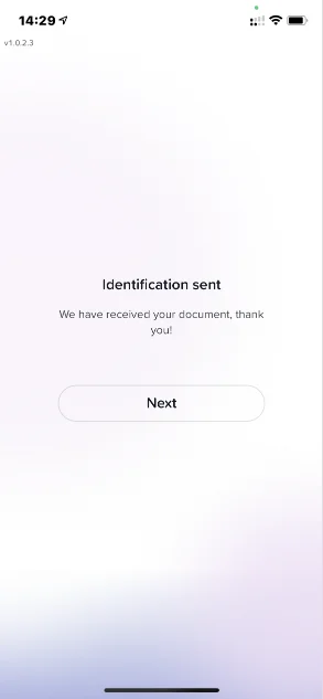 Ouverture de compte Yuh - ID envoyé
