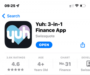 Yuh app store rating
