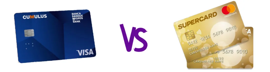 Migros Cumulus Visa vs Coop Supercard Mastercard