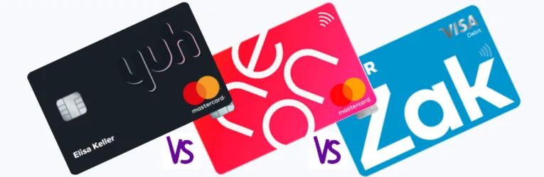 Yuh vs. Neon vs Zak  – Quelle est la meilleure néo-banque en novembre 2025  ?