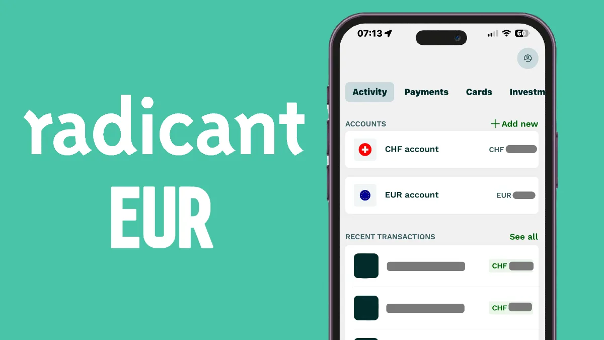Compte EUR Radicant