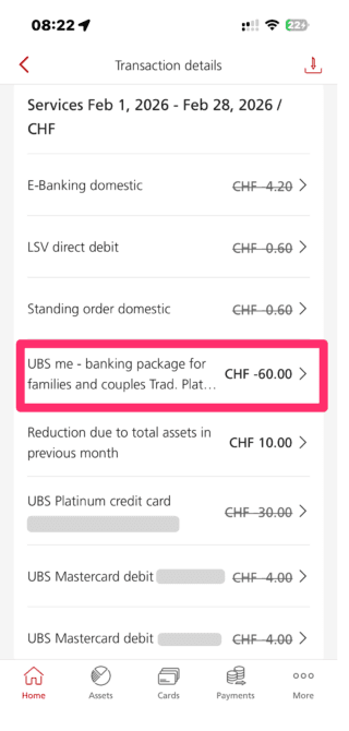 Package UBS Platinum