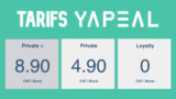 Yapeal publie ses tarifs 2021 et ça pique !
